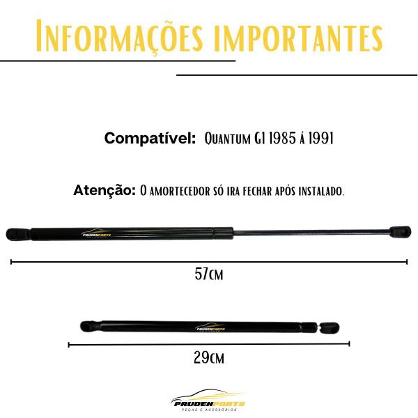 Imagem de Par amortecedor de porta malas santana quantum 1986 a 1991