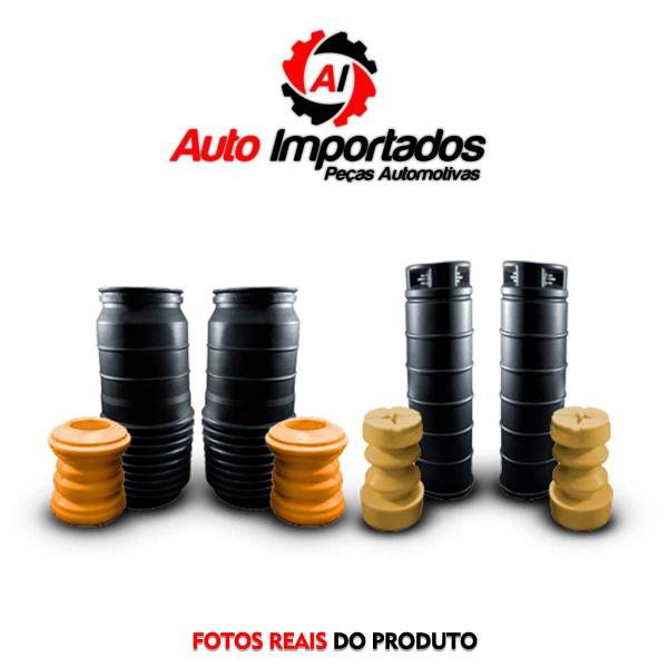 Imagem de Par Amortecedor Dianteiro Traseiro Kit Coxim Batente Coifa Nissan March 2012 2013 2014 2015 2016 2017 2018 2019 2020