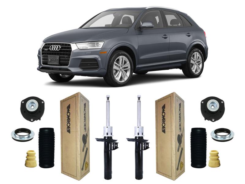 Imagem de Par Amortecedor + Kit Batente Dianteira Audi Q3  2012 A 2020