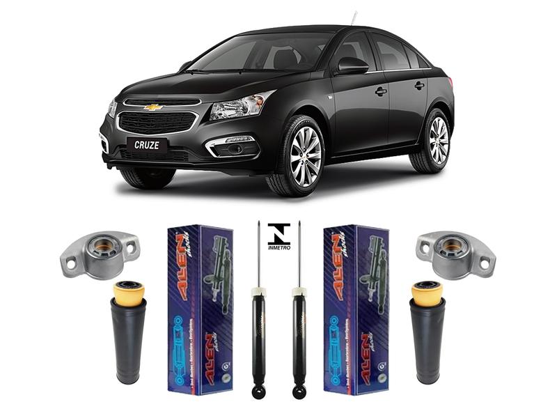 Imagem de Par Amortecedor + Kit Traseiro GM Cruze Sedan 2011 A 2016