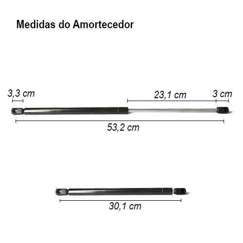 Imagem de Par Amortecedor Tampa Traseira Porta Malas Corsa Hatch 2 Portas Cinoy 1994 à 2001 YN-AMGM002