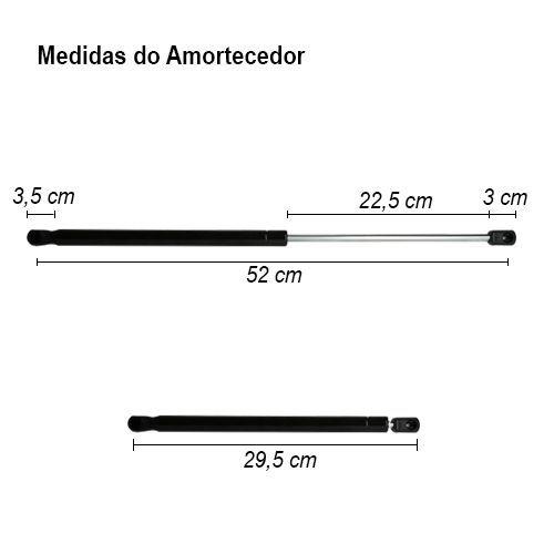 Imagem de Par Amortecedor Tampa Traseira Porta Malas Ecosport 2003 à 2012 Cinoy YN-AMFD004