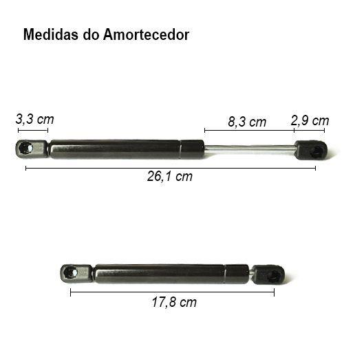 Imagem de Par Amortecedor Tampa Traseira Porta Malas Vectra Sedan 2006 à 2011 Cinoy YN-AMGM007