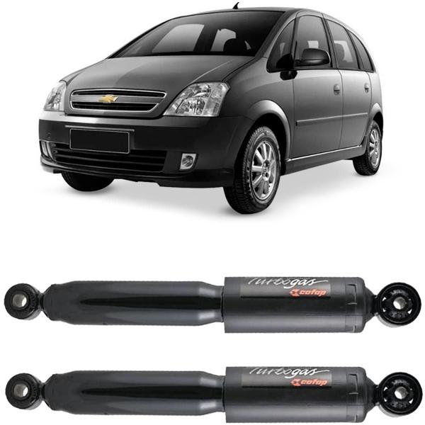 Imagem de Par Amortecedor Traseiro Meriva 2002 a 2012 Cofap Turbogás