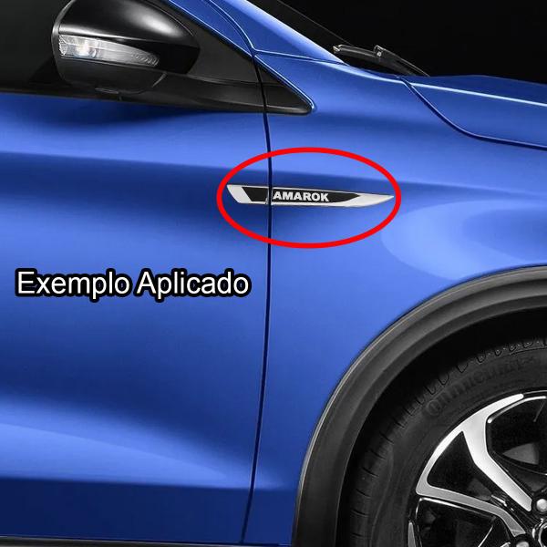 Imagem de Par Aplique Adesivo Lateral Resinado Amarok