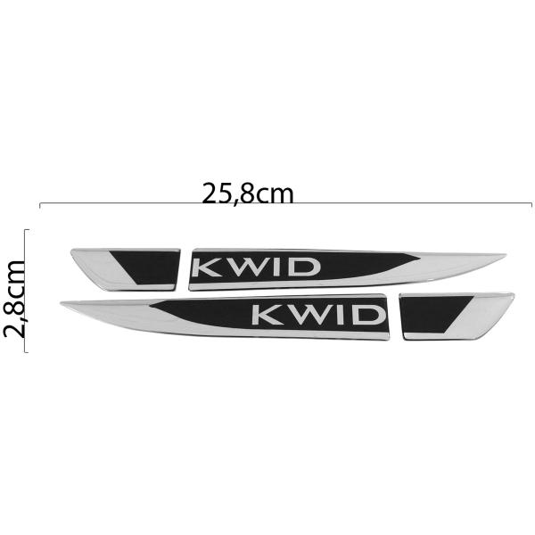 Imagem de Par Aplique Adesivo Lateral Resinado Kwid