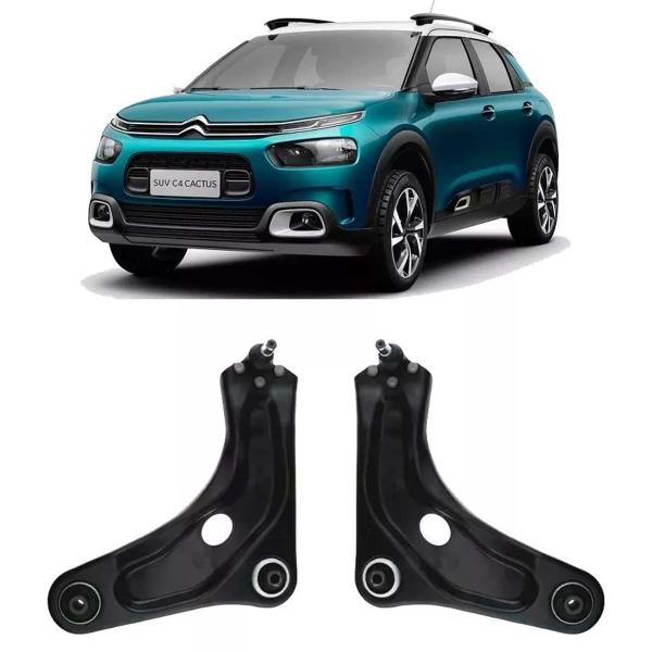 Imagem de Par Bandeja Dianteira Citroen C4 Cactus 2018 19 20 com Pivô