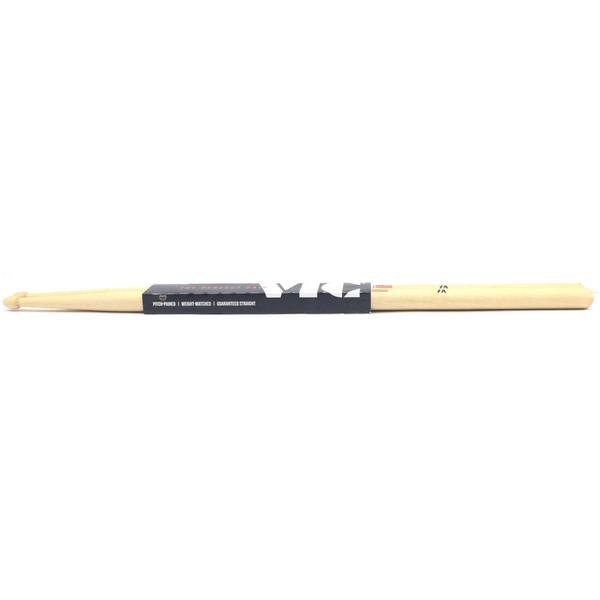 Imagem de Par Baqueta Vic Firth 7A Hickory Americana USA ponta Madeira