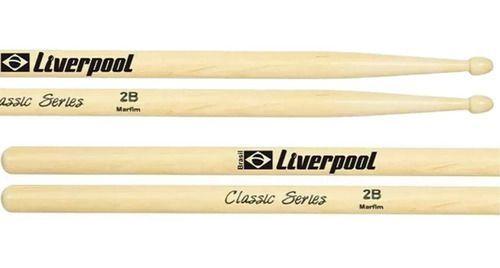 Imagem de Par Baquetas 2b Marfim Liverpool Classic Series Ponta Nylon