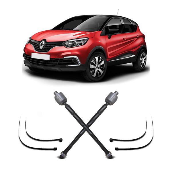 Imagem de Par Barra Braço Articulação Terminal Axial Dianteira Renault Captur 2018 2019 2020