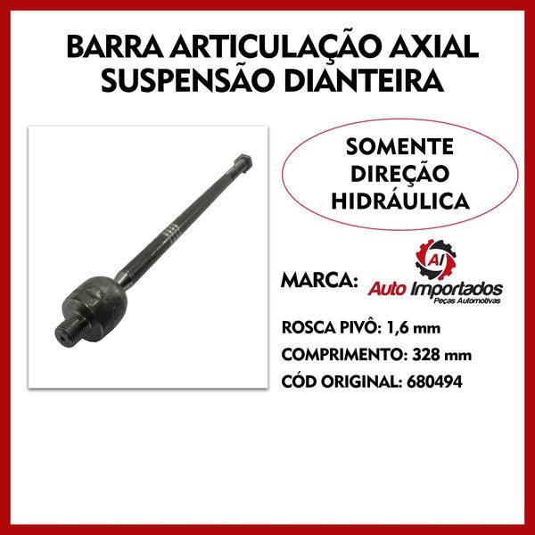 Imagem de Par Barra Braço Axial Dianteira Chevrolet Onix 2013 A 2016