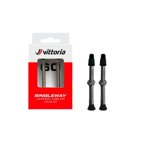 Imagem de Par Bico Valvula Vittória Tubeless Singleway 60mm