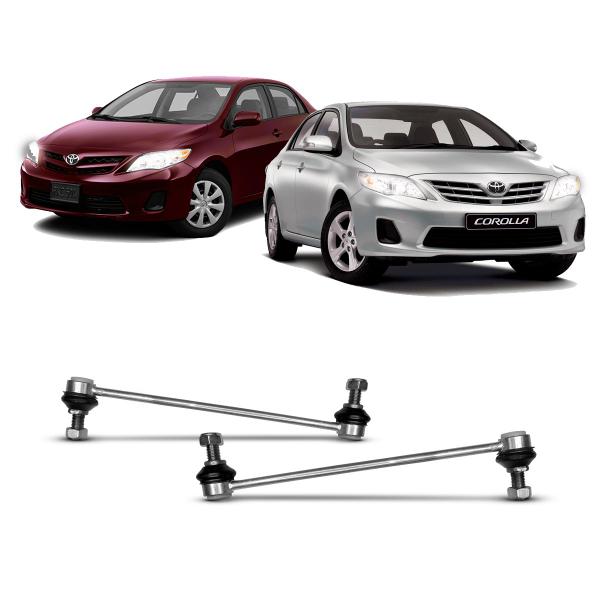 Imagem de Par Bieleta Barra Tirante Estabilizadora Suspensão Dianteira Toyota Corolla 2009 2010 2011 2012 2013 2014