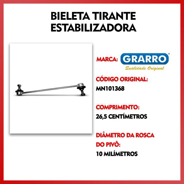 Imagem de Par Bieleta Tirante Estabilizadora Dianteira Jeep Compass 2011 2012 2013 2014 2015