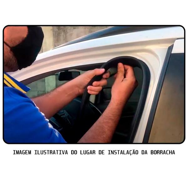 Imagem de Par Borracha da Porta Lateral Hb20 Hatch 2012 a 2019 Traseiro