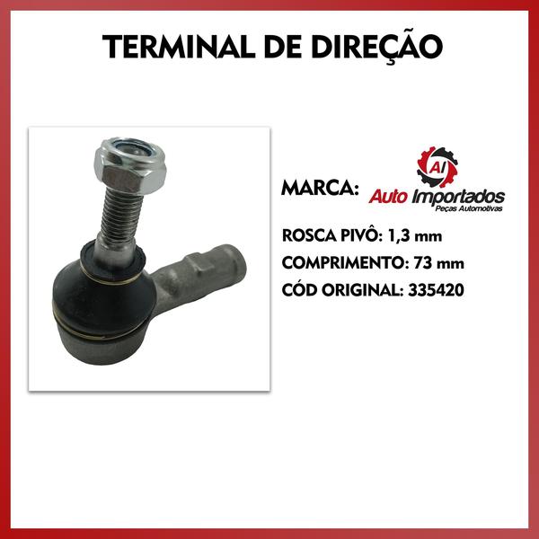 Imagem de Par Braço Pivô Terminal Direção Chevrolet Cobalt 2011 A 2018