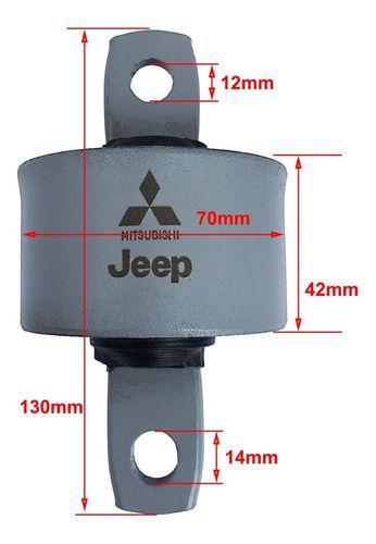 Imagem de Par Bucha Tensor Suspensão Traseira Mitsubishi Lancer Asx