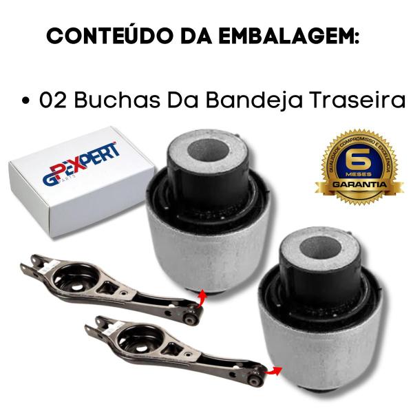 Imagem de Par buchas bandeja balança traseira tiggo 8 2018 2019 2020 2021 2022 2023 2024