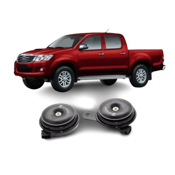 Imagem de Par Buzina Toyota Hilux 92 Em Diante Com Conector Original