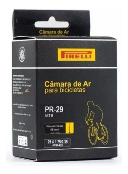 Imagem de Par Câmara De Ar Pirelli Bicicleta Mtb Aro 29 Presta 48mm