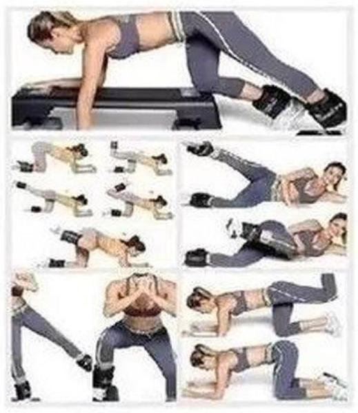 Imagem de Par Caneleira Exercício Funcional Fitness Tornozeleira De Peso 1 Kg Top