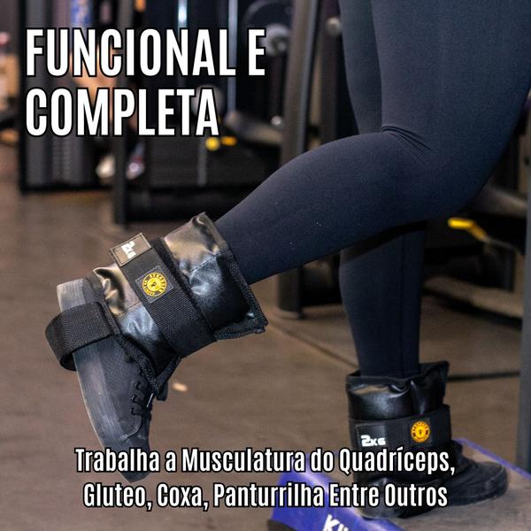 Imagem de Par Caneleira Premium Profissional De 3Kg Academia Fisioterapia Musculação Glúteo Posteriores