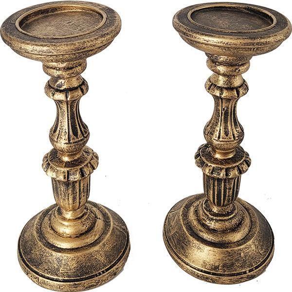 Par Castiçal Ornamental De 22Cm Tridimensional 22004 - Ello Imagem de Par Castiçal Ornamental De 22Cm Tridimensional 22004