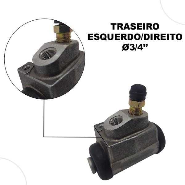 Imagem de Par Cilindro De Roda Traseiro Escort 83/96 Esq/dir Hyundai