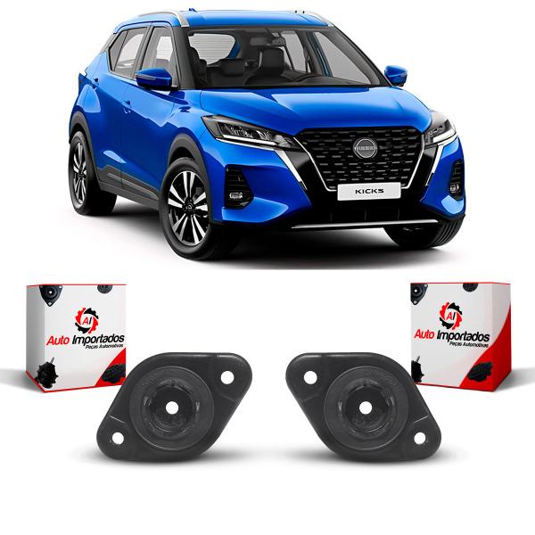 Imagem de Par Coxim Batedor Batente Reparo Suporte Superior Amortecedor Traseiro Suspensão Traseira Nissan Kicks 2022 2023 2024