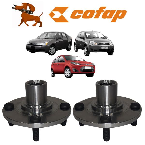 Imagem de Par Cubo de Roda Dianteira Cofap Courier 1.6 Zetec Rocam 1997 A 2013 