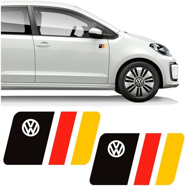 Par de Adesivos Bandeira País Alemanha Emblema Volkswagen - SPORTINOX Imagem de Par de Adesivos Bandeira País Alemanha Emblema Volkswagen