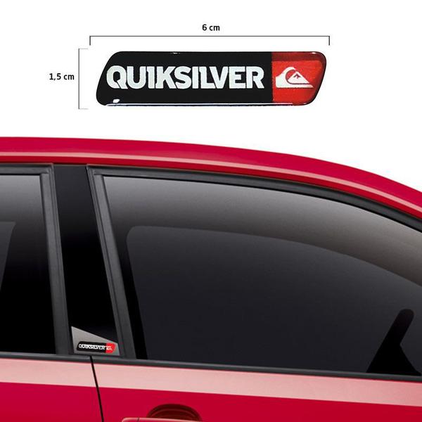 Imagem de Par De Adesivos Emblema Coluna Quiksilver Peugeot Resinado