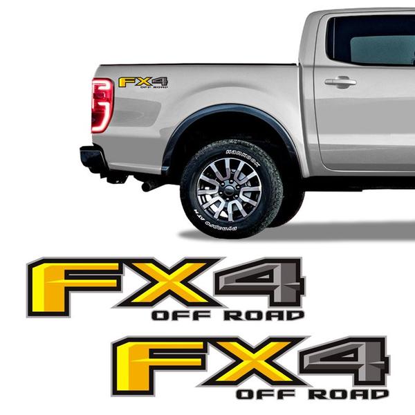 Imagem de Par De Adesivos Fx4 Off Road Ranger F-1000 F-350 F-250 2017/