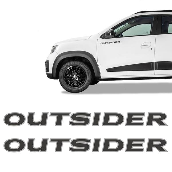 Imagem de Par De Adesivos Kwid Outsider 2020/2021 Emblema Lateral