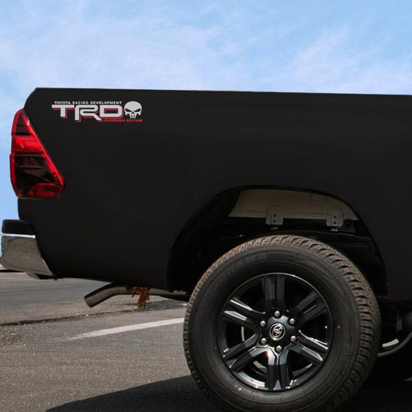 Imagem de Par De Adesivos Trd Punisher Edition Hilux Emblema Lateral