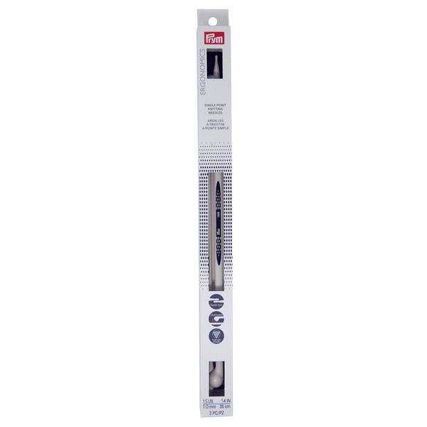Par De Agulhas Para Tricô Ergonômica Prym 10Mm Imagem de Par De Agulhas Para Tricô Ergonômica Prym 10Mm