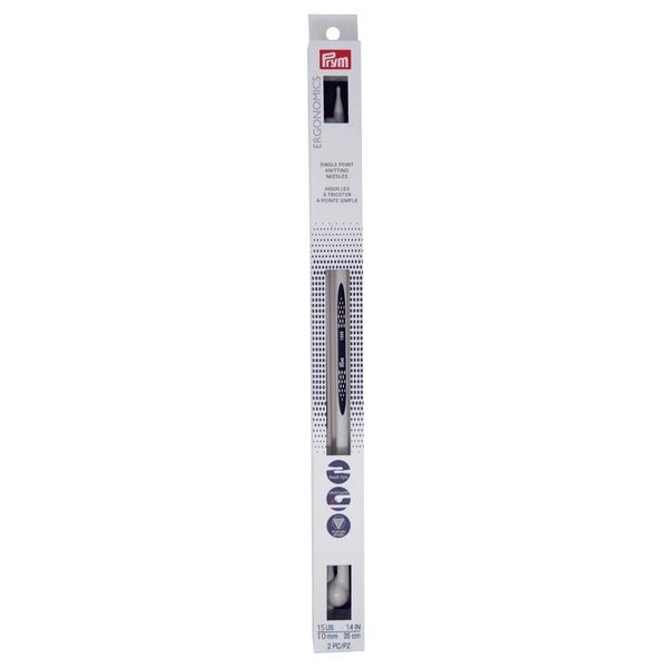 Par De Agulhas Para Tricô Ergonômica Prym 10Mm Imagem de Par De Agulhas Para Tricô Ergonômica Prym 10Mm