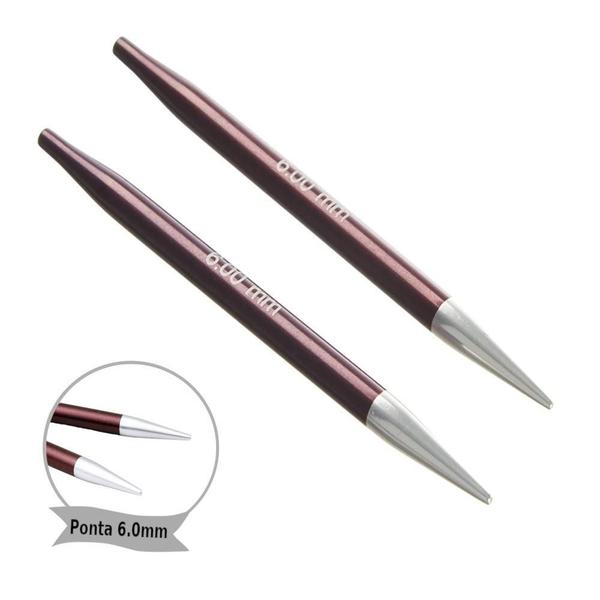 Par De Agulhas Tricô Intercambiáveis Knitpro Zing 6.0Mm Imagem de Par De Agulhas Tricô Intercambiáveis Knitpro Zing 6.0Mm