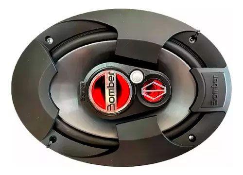 Imagem de Par de Alto Falantes Bomber 6x9 Polegadas 100wrms 4 Ohms + Roadstar Auto Rádio RS2604BR Com BT/SD/USB 4 Canais 30W