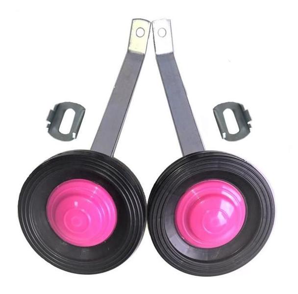 Imagem de Par De Aros 16 Nylon Infantil+ Roda Lateral, Rosa.