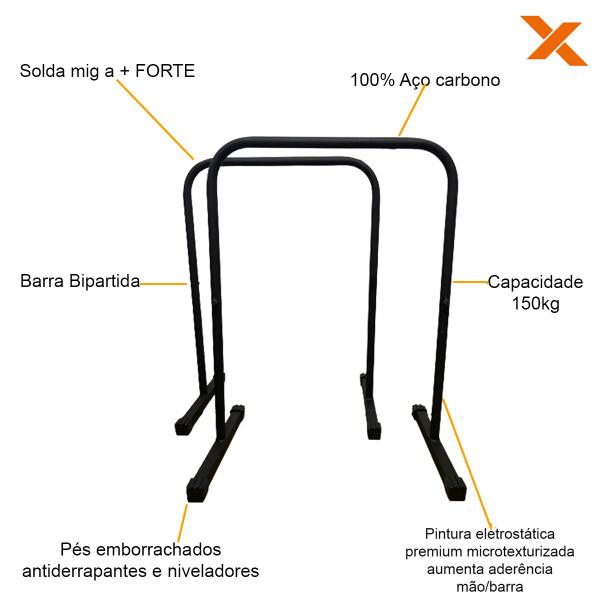 Imagem de Par De Barra Paralela Xproshape Para Funcional E Calistenia