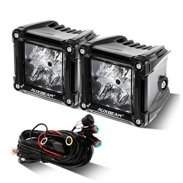 Imagem de Par de barras de luz Flood Beam Auxbeam de 3 polegadas 40W 4800LM