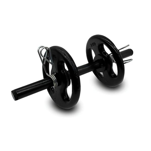 Par de Barras Oca de 40 cm Para halter Anilhas Peso Para Musculação Academia Casa Exercício Físico - Diamond Fit Imagem de Par de Barras Oca de 40 cm Para halter Anilhas Peso Para Musculação Academia Casa Exercício Físico