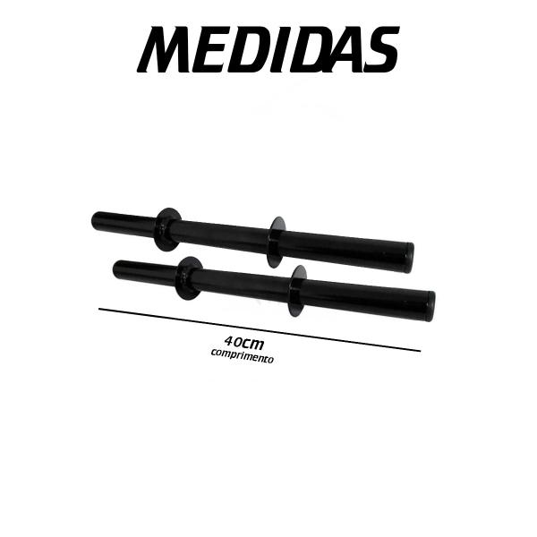 Par de Barras Oca de 40 cm Para halter Anilhas Peso Para Musculação Academia Casa Exercício Físico - Diamond Fit Imagem de Par de Barras Oca de 40 cm Para halter Anilhas Peso Para Musculação Academia Casa Exercício Físico