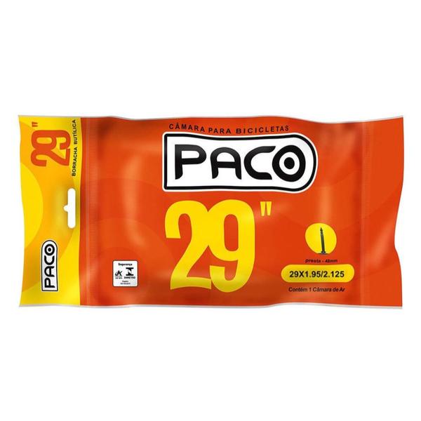 Imagem de Par De Câmara de Ar 29 x 1.95/2.125 Paco 48mm Válvula Presta