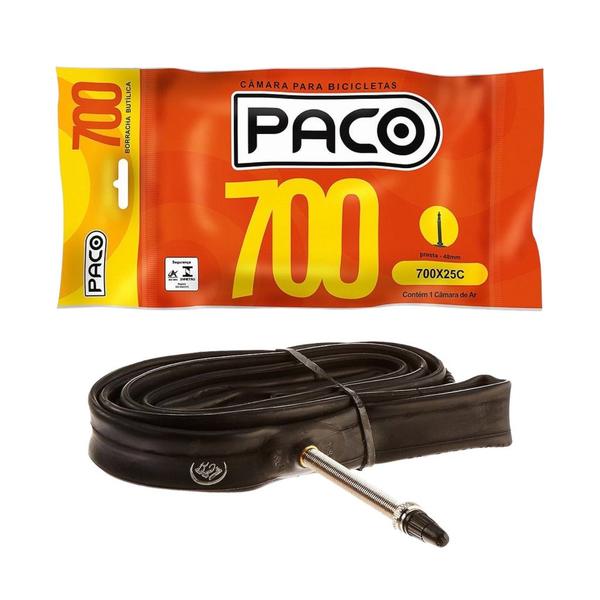 Imagem de Par de Câmara de Ar Speed Paco 700x25C 48mm Válvula Presta