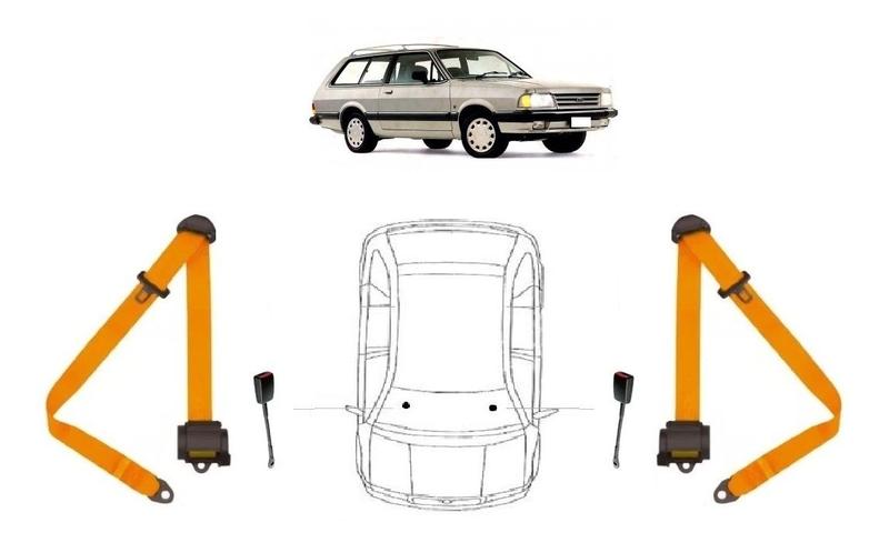Imagem de Par de Cintos de Segurança 3 pontos Quantum + Par de Fechos