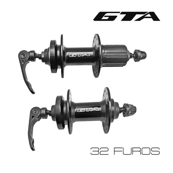 Imagem de Par de Cubo K7 De Rolamento 32 Furos Disco Gta Com Blocagem De Alumínio Para Cassete Hg 12v 11v 10v 9v Bike Aro 29 26