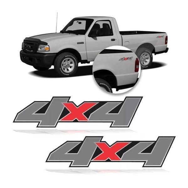 Imagem de Par De Emblema Faixa Lateral 4X4 Ranger Antiga