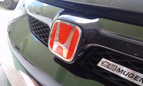 Imagem de Par De Emblema Honda Vermelho Civic Ano 2002 A 2005